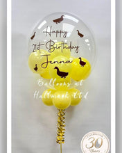 Load image into Gallery viewer, Personalised Helium Bubble Balloon - Small Balloons Inside
