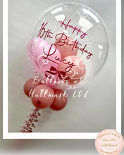 Load image into Gallery viewer, Personalised Helium Bubble Balloon - Small Balloons Inside
