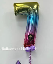Load image into Gallery viewer, Large Rainbow Number Balloon - Choose Number Required
