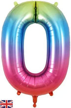 Load image into Gallery viewer, Large Rainbow Number Balloon - Choose Number Required
