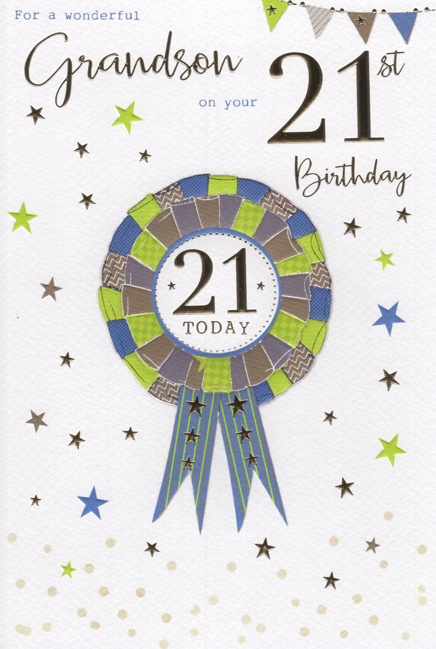Grandson 21 Birthday Card