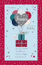 Load image into Gallery viewer, Fiancé Birthday Card - Contemporary Present Design
