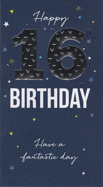 Male 16 Birthday Card