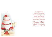 Load image into Gallery viewer, Mum &amp; Dad Ruby Anniversary Card
