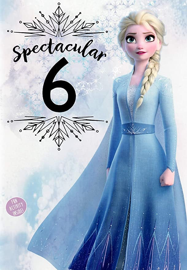 Disney Frozen Age 6 Birthday Card