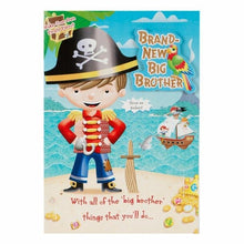 Load image into Gallery viewer, Hallmark Brand New Big Brother Card With Badge
