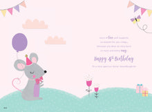 Load image into Gallery viewer, Great Granddaughter 4 Birthday Card

