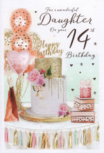 Load image into Gallery viewer, Daughter 14 Birthday Card
