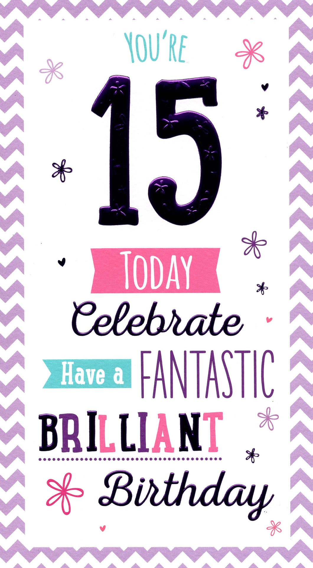 Female 15 Birthday Card