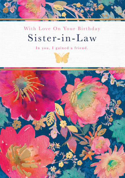 Sister in Law Birthday Card
