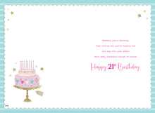 Load image into Gallery viewer, Female 21 Birthday Card
