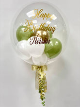 Load image into Gallery viewer, Personalised Helium Bubble Balloon - Small Balloons Inside
