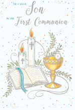 Load image into Gallery viewer, Son First Communion Day Card
