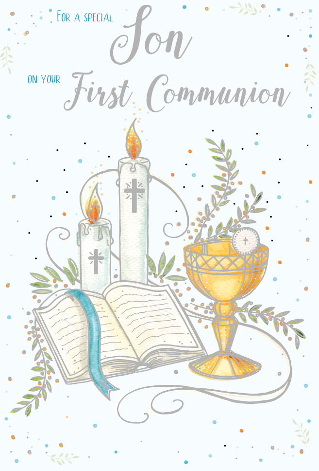 Son First Communion Day Card