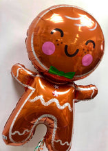 Load image into Gallery viewer, Supershape Gingerbread Man Helium Foil Balloon - Christmas

