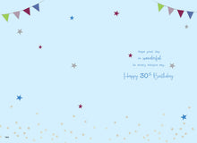 Load image into Gallery viewer, 30th Birthday Card - Contemporary Rosette Design
