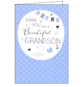 Thank You for a Beautiful Grandson Card