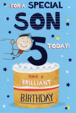Load image into Gallery viewer, Son 5 Birthday Card
