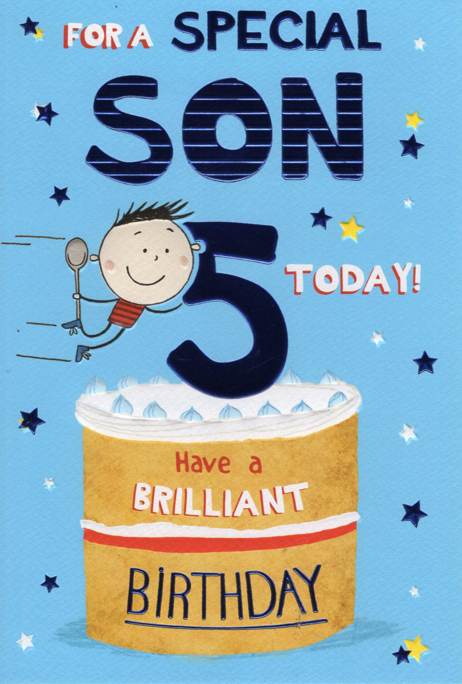 Son 5 Birthday Card