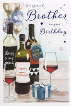 Load image into Gallery viewer, Brother Birthday Card - Essence Wine Design
