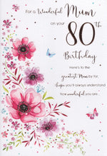 Load image into Gallery viewer, Mum 80 Birthday Card
