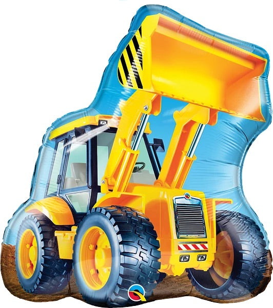 Construction Digger Supershape Helium Balloon