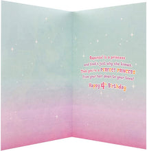 Load image into Gallery viewer, Disney Rapunzel  Age 4 Birthday Card
