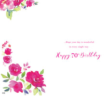 Load image into Gallery viewer, Female 70 Birthday Card
