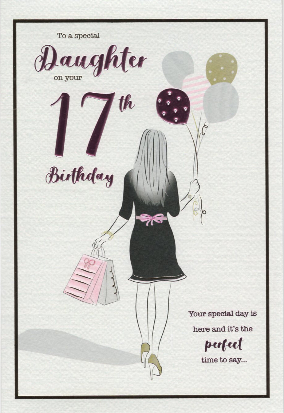 Daughter 17 Birthday Card