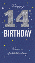 Load image into Gallery viewer, Male 14 Birthday Card
