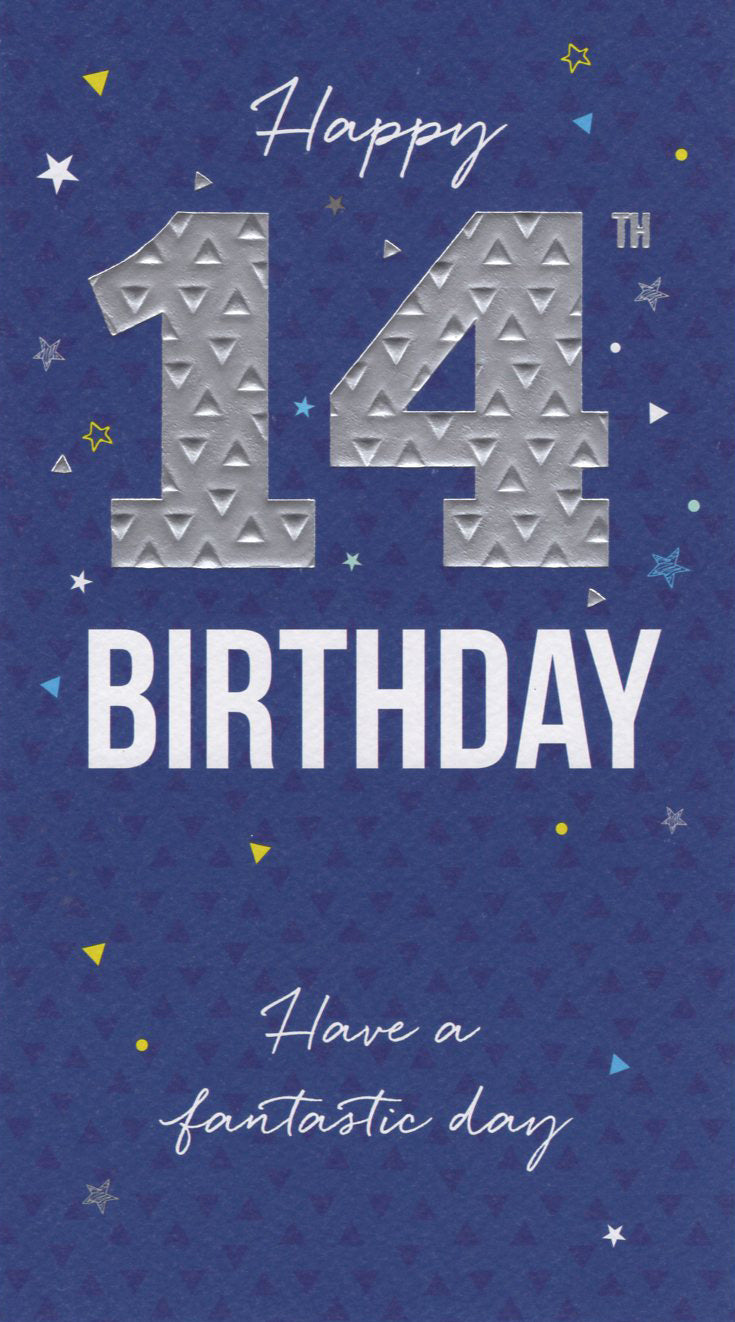 Male 14 Birthday Card