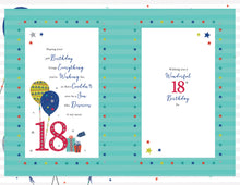 Load image into Gallery viewer, Son 18 Birthday Card - Larger Size
