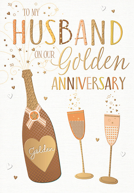 Husband Golden Anniversary Card