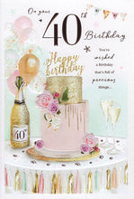 Load image into Gallery viewer, 40th Birthday Card - Contemporary Essence  Design
