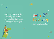 Load image into Gallery viewer, Son 2nd Birthday Card
