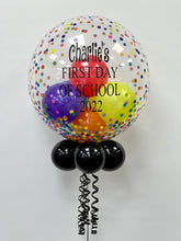 Load image into Gallery viewer, First Day at School/ High School/ Nursery Personalised Helium Bubble Balloon
