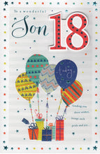 Load image into Gallery viewer, Son 18 Birthday Card - Larger Size
