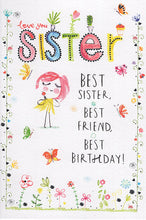 Load image into Gallery viewer, Sister Birthday Card - Twirlingtons Design

