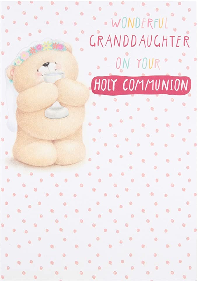 Granddaughter Holy Communion Day Card - Forever Friends