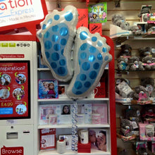 Load image into Gallery viewer, Baby Boy Blue Feet Supershape Foil Helium Balloon
