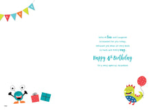 Load image into Gallery viewer, Grandson 4 Birthday Card
