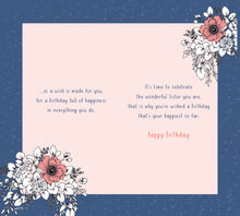 Load image into Gallery viewer, Sister Birthday Card - Modern Cake Design
