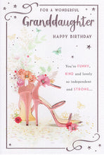 Load image into Gallery viewer, Granddaughter Birthday Card - Fairlight Shoe Design
