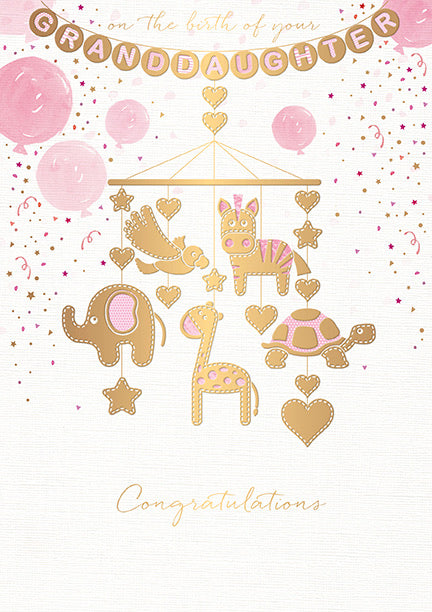 On The Birth of Your Granddaughter Card