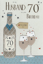 Load image into Gallery viewer, Husband 70 Birthday Card
