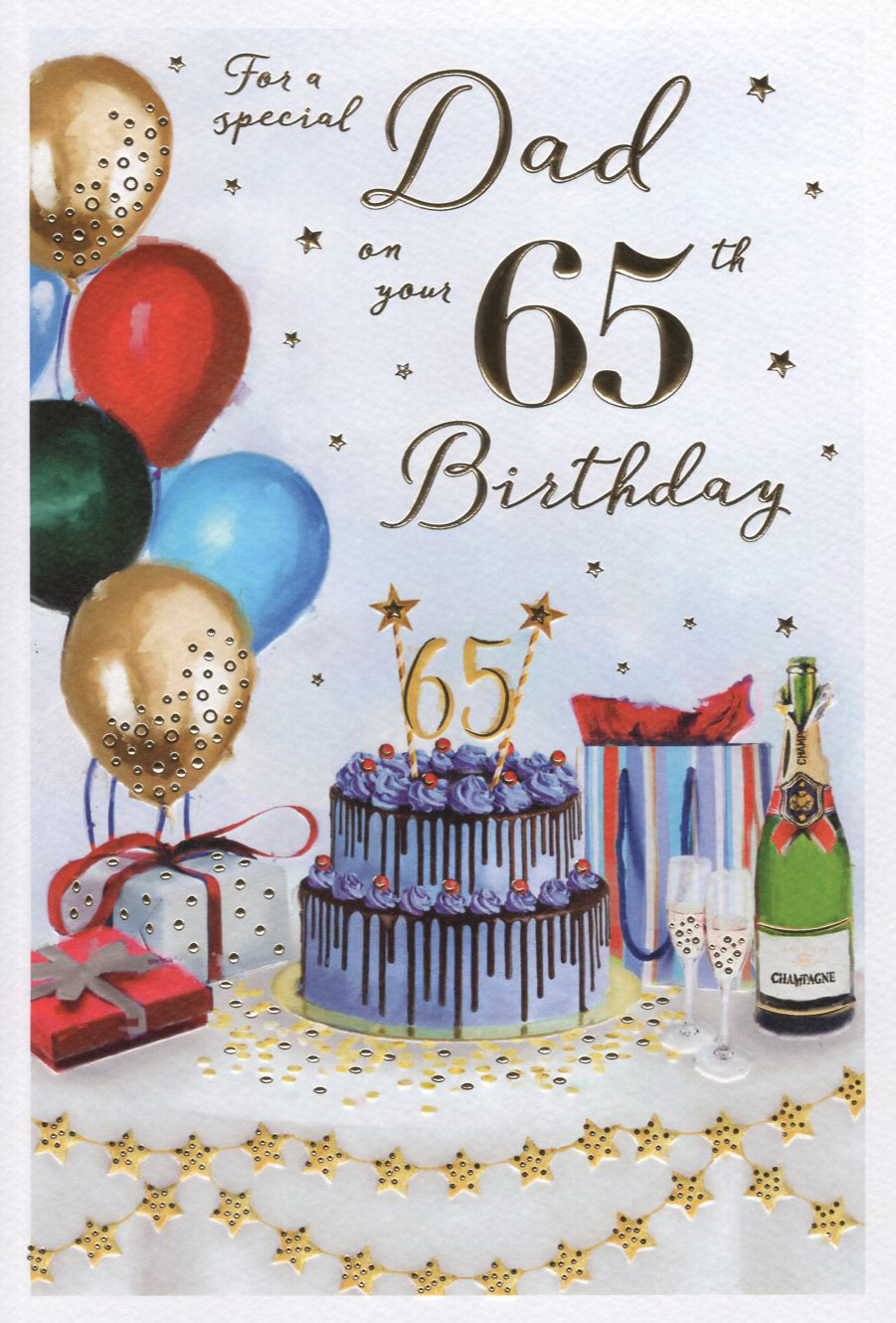 Dad 65 Birthday Card