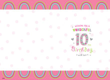 Load image into Gallery viewer, Great Granddaughter 10th Birthday Card
