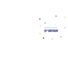 Load image into Gallery viewer, Male 16 Birthday Card
