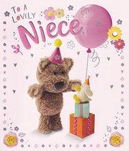 Load image into Gallery viewer, Niece Birthday Card - Cute Barley Bear Design
