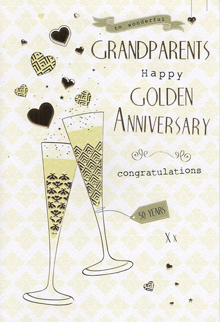 Grandparents Golden Anniversary Card